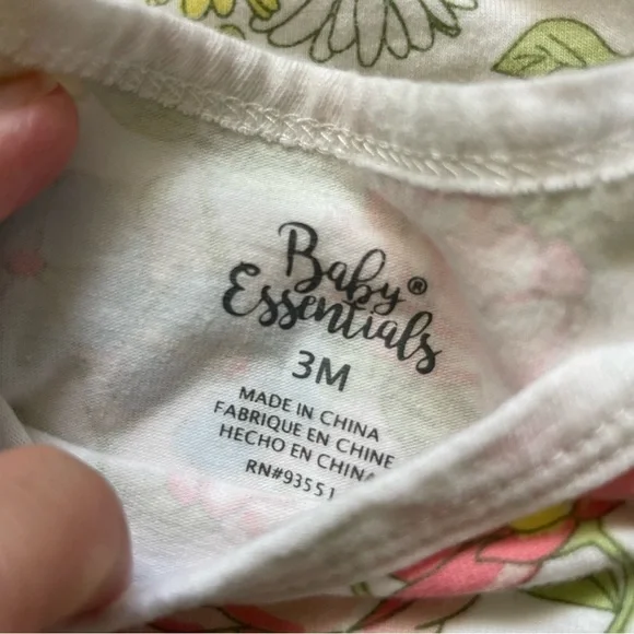 Girls Baby Essentials Floral Print Nightgown Pajamas - Picture 3 of 3